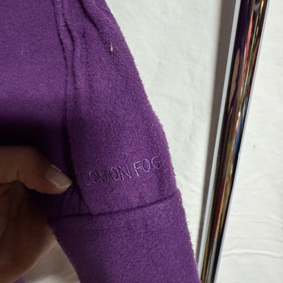 Purple London Fog Girls Jacket w/matching hat sz 18m (3aj) - Picture 2 of 7